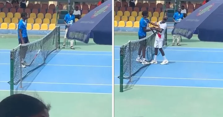 Tennis : Un jeune espoir français gifle son adversaire après sa défaite  [VIDÉO] 