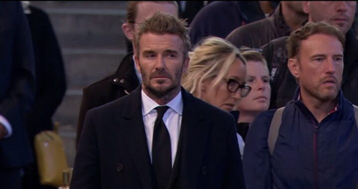 David Beckham: le joueur a fait 13 heures de queue pour voir le cercueil d’Elizabeth II