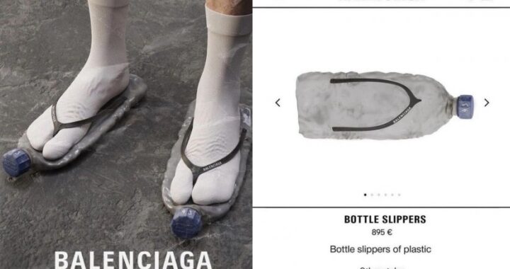 Balenciaga dévoile des sandales en bouteille de plastique à 895€