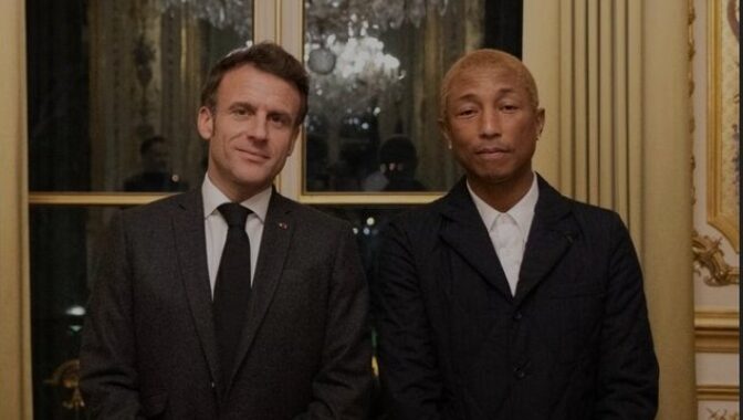 Pharrell Williams s’engage au côté d’Emmanuel Macron !
