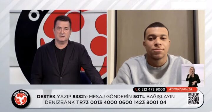 Kylian Mbappé apporte son soutien à la Turquie en direct sur la chaîne turque TV8 et donne de l’argent [VIDÉO]