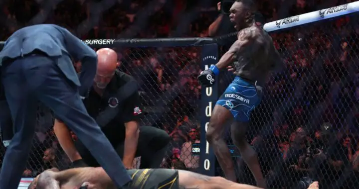 UFC: Israel Adesanya s’impose face à Alex Pereira avec un énorme KO ! [VIDÉO]