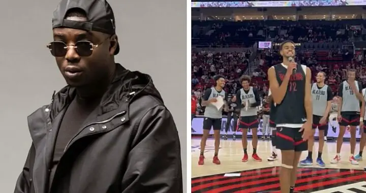 Le basketteur NBA Rayan Rupert rentre dans le cercle en rappant un son de Ninho [Vidéo]