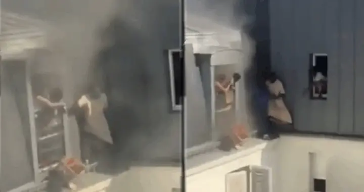Un homme a sauvé une famille d’un appartement en feu [Vidéo]